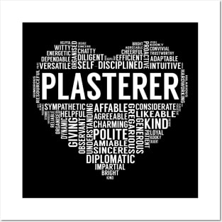 Plasterer Heart Posters and Art